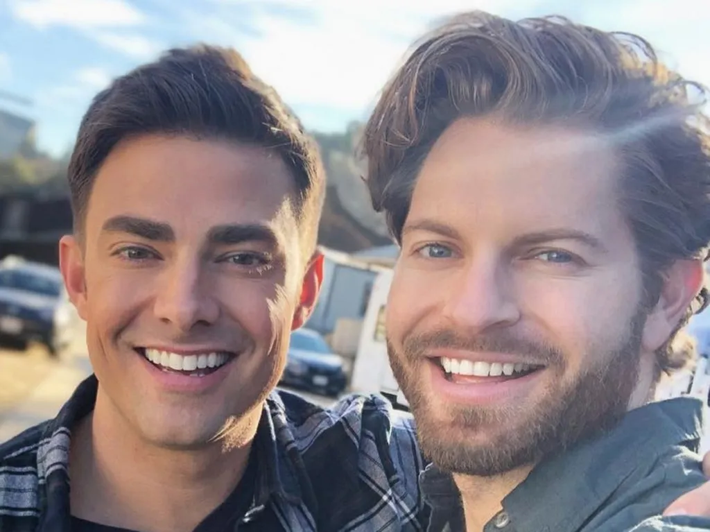 Jaymes Vaughan and Celebrity Big Brother contestant Jonathan Bennett in an Instagram photo