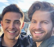 Jaymes Vaughan and Celebrity Big Brother contestant Jonathan Bennett in an Instagram photo