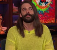 Queer Eye star Jonathan Van Ness appearing on Watch What Happens Live with Andy Cohen on March 24 2019.