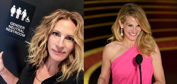 Julia Roberts posted in support of gender-neutral bathrooms