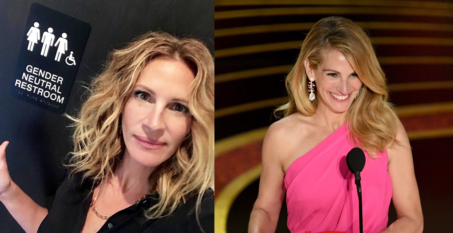 Julia Roberts supports genderneutral bathrooms PinkNews