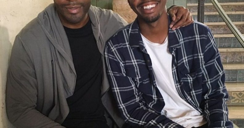Queer Eye star Karamo Brown in an Instagram photo with his son