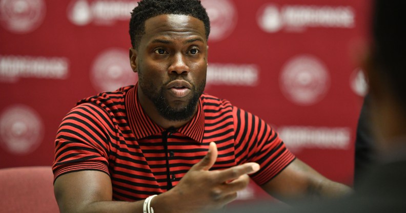 Kevin Hart, the comedian initially announced as the 2019 Oscars host, speaks