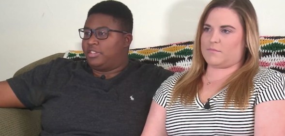 Lesbian couple Michelle King and Amanda Shelton