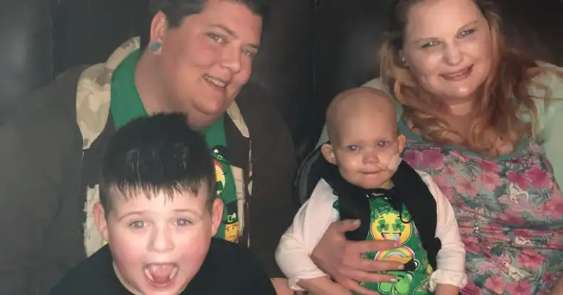 Lesbian parents of child with cancer receive ‘disgusting’ homophobic message