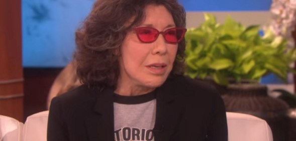 Lily Tomlin appearing on The Ellen DeGeneres Show on January 15