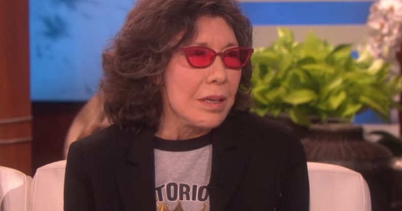 Lily Tomlin appearing on The Ellen DeGeneres Show on January 15