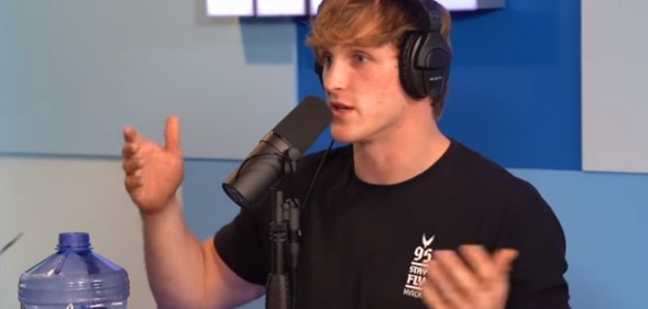 Logan Paul during the taping of his Impaulsive Podcast