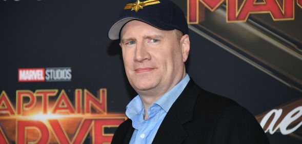 US producer Kevin Feige attends the world premiere of "Captain Marvel" in Hollywood, California, on March 4, 2019.