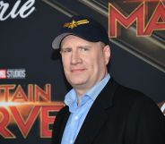 US producer Kevin Feige attends the world premiere of "Captain Marvel" in Hollywood, California, on March 4, 2019.