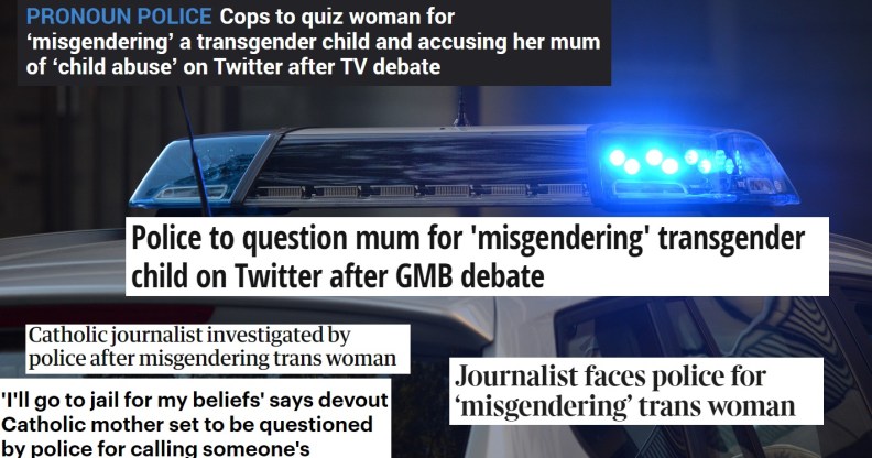 A string of media outlets claimed Caroline Farrow was being investigated for 'misgendering'