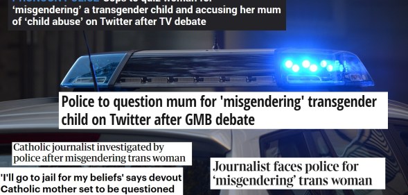 A string of media outlets claimed Caroline Farrow was being investigated for 'misgendering'