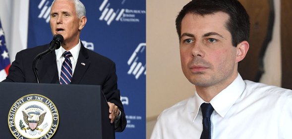 Vice President Mike Pence and Democratic candidate Pete Buttigieg