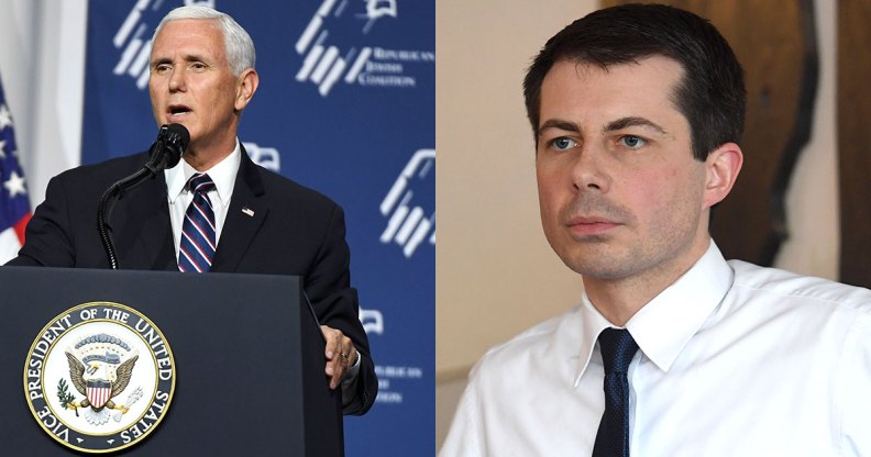 Vice President Mike Pence and Democratic candidate Pete Buttigieg