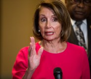 House Speaker Nancy Pelosi (D-CA) speaks during a news conference with members of House Democratic Leadership on Capitol Hill on January 3, 2019 in Washington, DC