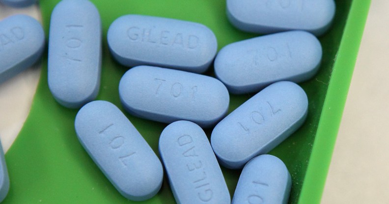 Antiretroviral pills Truvada sit on a tray at Jack's Pharmacy on November 23, 2010 in San Anselmo, California.