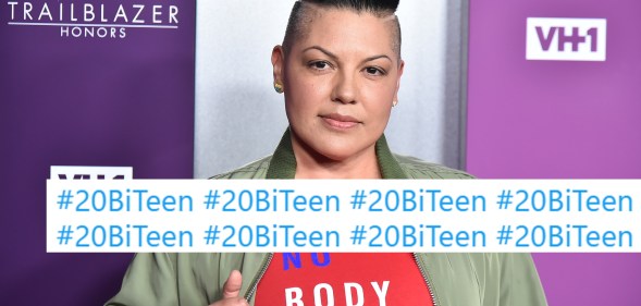 Sara Ramirez, who has spoken out for #20BiTeen, attends VH1 Trailblazer Honors 2018 at The Cathedral of St. John the Divine on June 21, 2018 in New York City