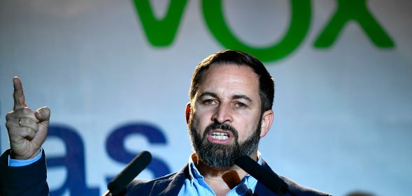 Santiage Abascal speaking