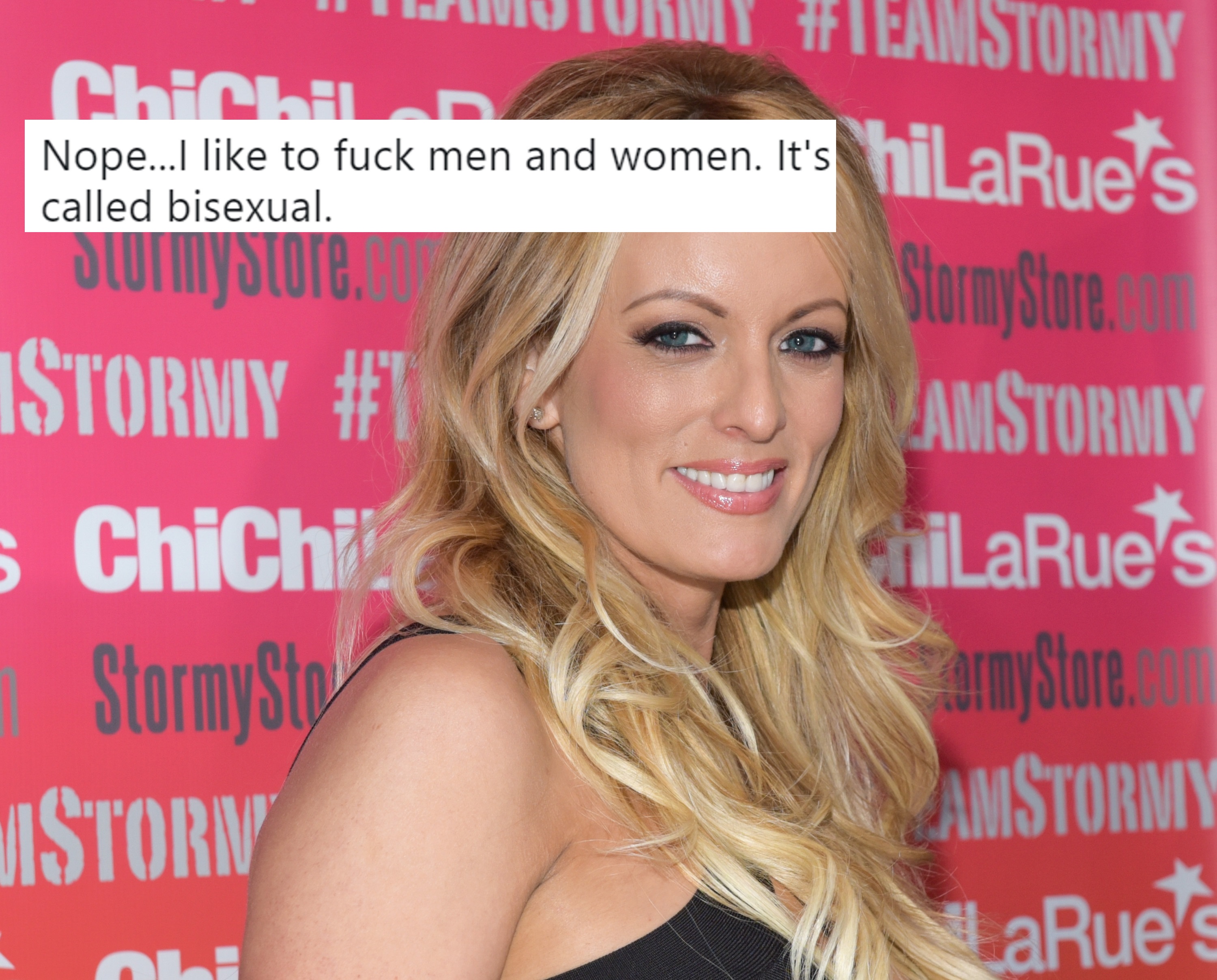 Sex Tara Fares 18 - Stormy Daniels comes out as bisexual in fiery Twitter argument | PinkNews