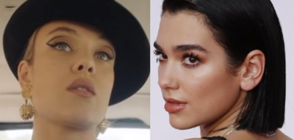 Swedish singer AMWIN and British singer Dua Lipa.