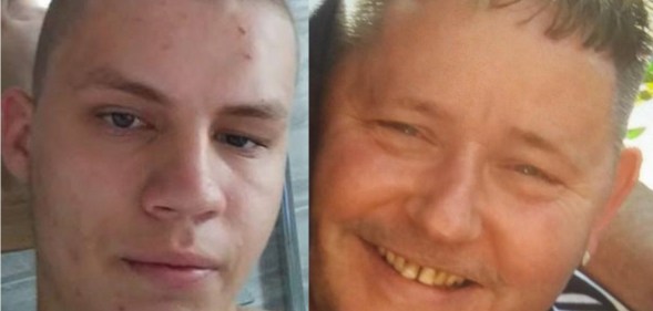 A picture of Daniel Kurmelovs (left) next to Frank Lennon, who he murdered while playing a gay sex game