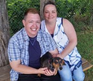 Transgender nurse Jesse Vroegh and his wife Jackie