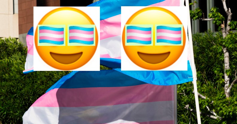 Apple has finally rolled out the trans Pride flag emoji to iPhone