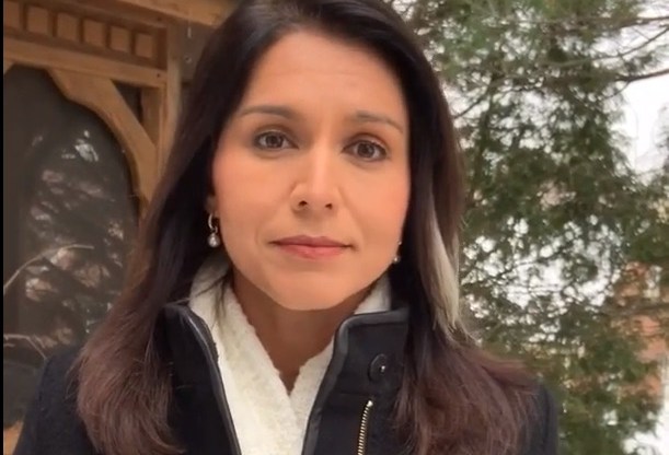 A still of the video Hawaii Democrat and presidential hopeful Tulsi Gabbard in which she apologised to LGBT people and rejected her past views.