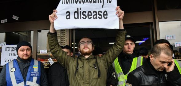 Lesbian conference in Ukraine targeted by anti-LGBT protesters