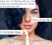 An Instagram photo of the tweeter who went viral by posting about flirting with other bisexual women