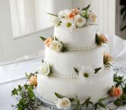 Stock photo of a wedding cake