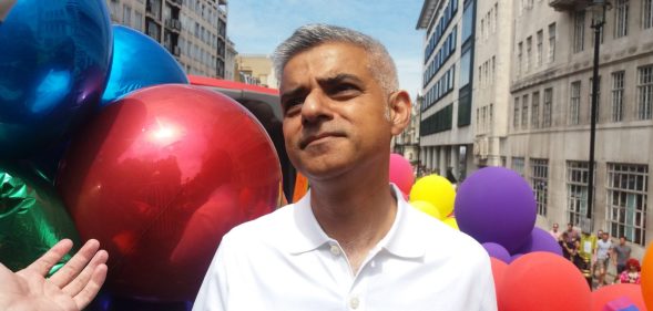 Mayor of London Sadiq Khan at Pride 2017