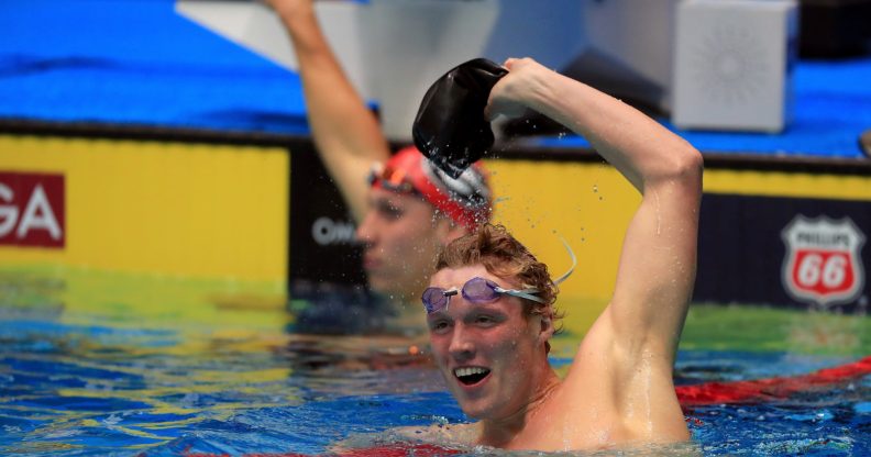 Gay swimmer Abrahm DeVine