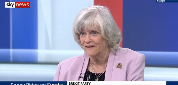 Ann Widdecombe was challenged over her views