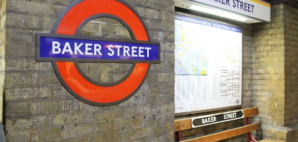 Baker Street station, where a man has been spared jail for shouting homophobic abuse