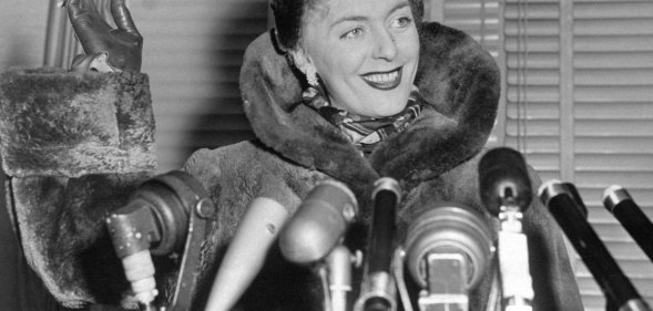 Christine Jorgensen: America's first transgender celebrity, arriving at Idlewild airport