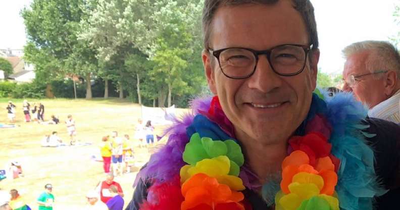 Bob Seely celebrating a gay Pride festival