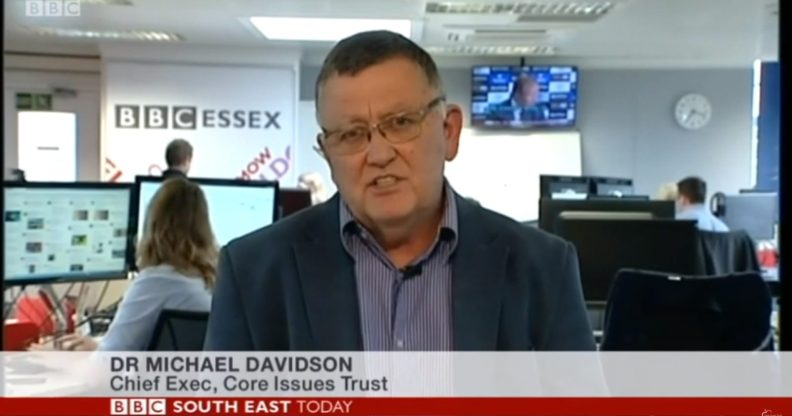 Mike Davidson, CEO of the Core Issues Trust, frequently appears in the media