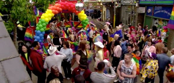Pride parade in EastEnders