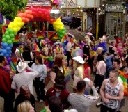 Pride parade in EastEnders