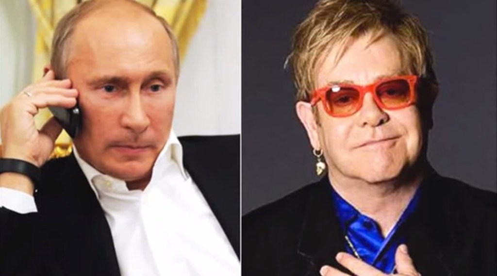 Vladimir Putin and Sir Elton John