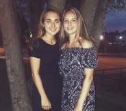 Lesbian athlete Emily Scheck and her girlfriend Justyna are still together.