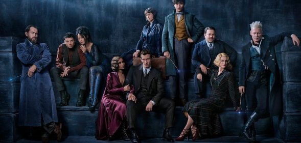 The cast starring in Fantastic Beasts 2.