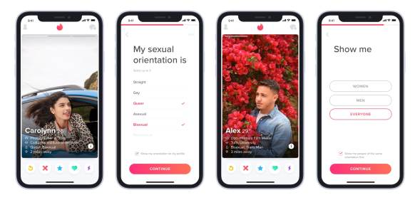 Tinder sexual orientation feature