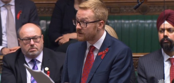 Gay Labour MP Lloyd Russell-Moyle speaks in Parliament