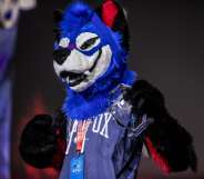 LAS VEGAS, NV - AUGUST 05: Dominique "SonicFox" McLean celebrates after winning the DragonBall FighterZ Grand Championship during EVO 2018 at the Mandalay Bay Events Center on August 5, 2018 in Las Vegas, Nevada. (Photo by Joe Buglewicz/Getty Images)