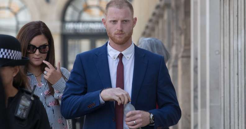 England Cricketer Ben Stokes walks into Bristol Crown Court on August 6, 2018 in Bristol, England. (Matt Cardy/Getty)
