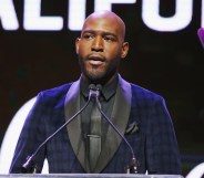 Karamo Brown speaks onstage at the Equality California 2018 Los Angeles Equality Awards.