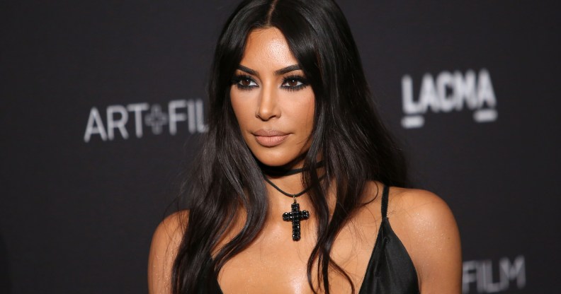 Photo of Kim Kardashian, who has been accused of homophobia