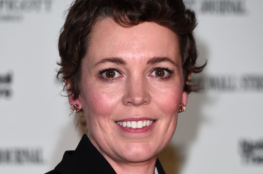 A closeup photo of actor Olivia Colman taken at the 'Up Next Gala' at the National Theatre